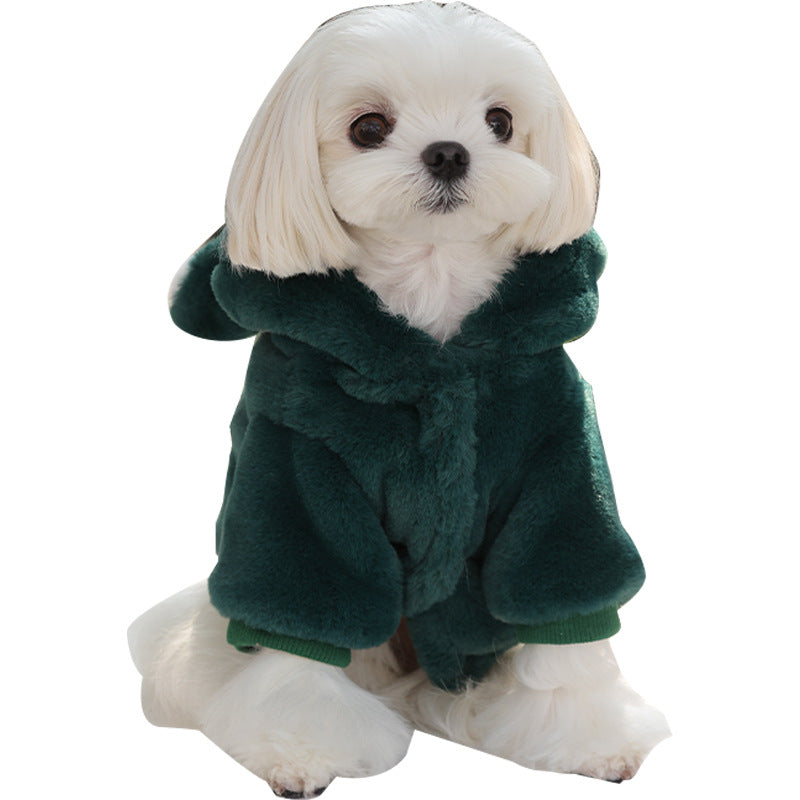 High Quality Winter Pet Clothes Small Dog Plush Thickened Dog Plush Thick Jacket Clothes
